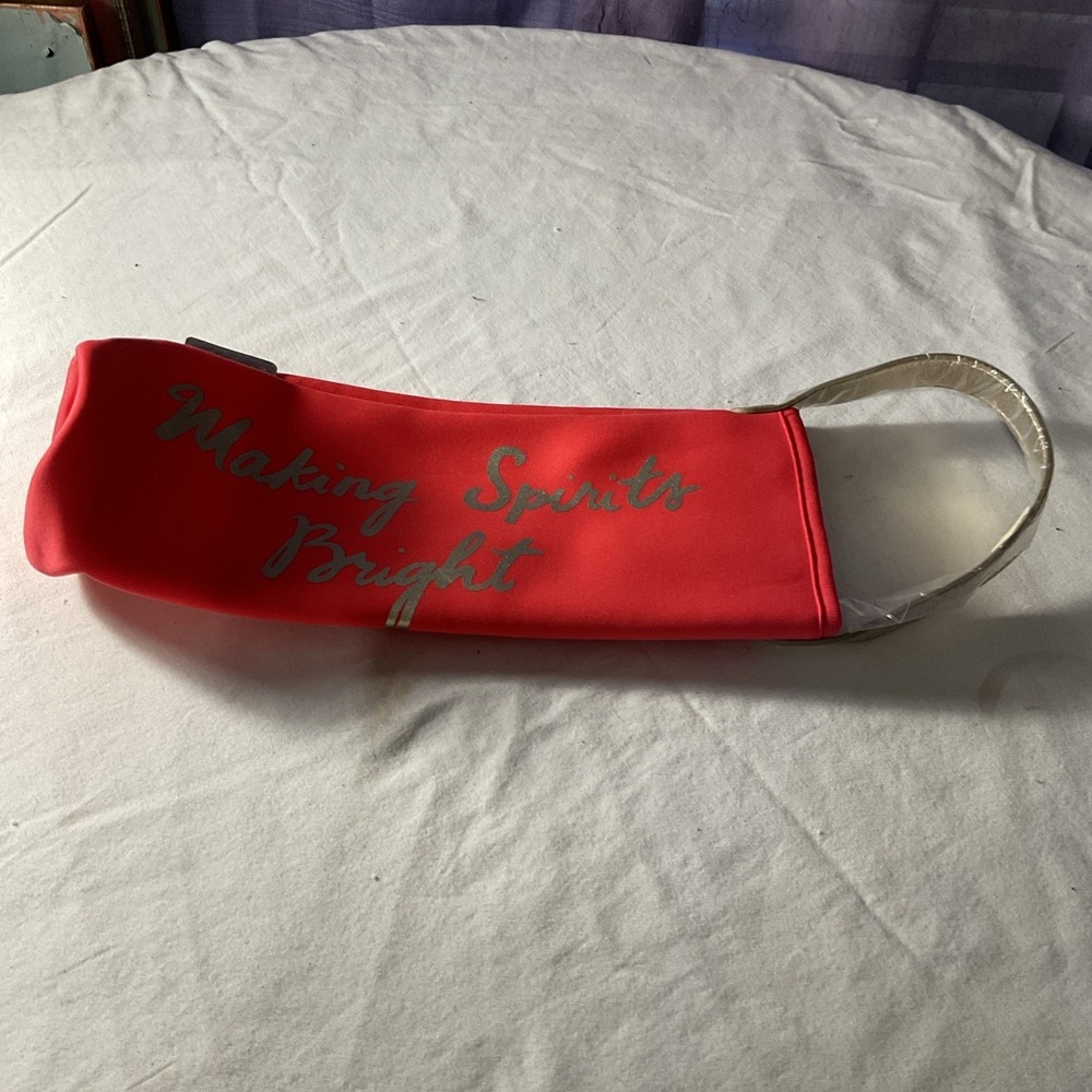 LILLY PULITZER Ruby Red MAKING SPIRITS BRIGHT Wine Bag Bottle‎ Holder